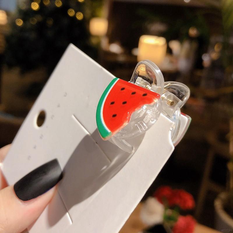 Kẹp tóc nhựa trang trí trái cây xinh xắn cho bé gái