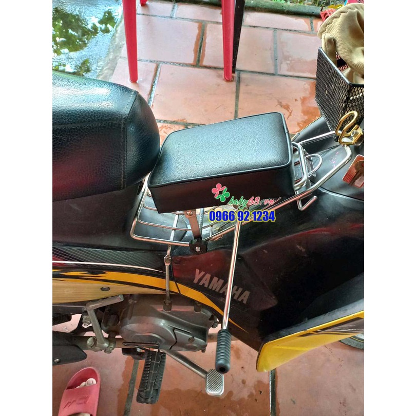 Ghế ngồi xe EXCITER cho bé yên nệm không tựa có gác chân