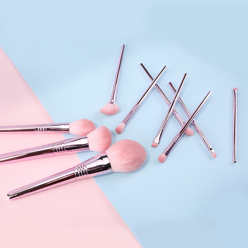 Bộ Cọ Lades 10 Cây Màu Hồng - Lades Brush Set