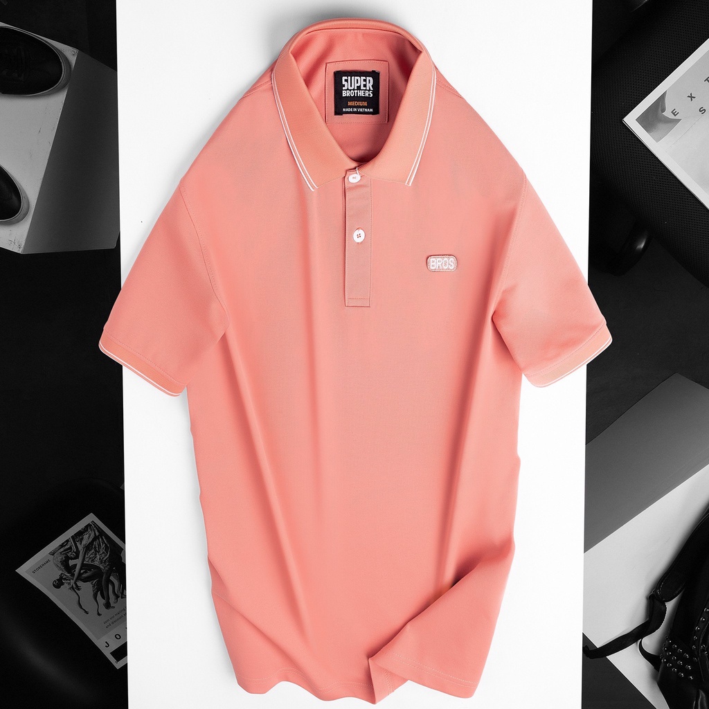 Áo polo nam super bros hàng chính hãng xịn đẹp, form slim fit vừa người, chất vải cá sấu cotton cvc cao cấp, thoáng mát
