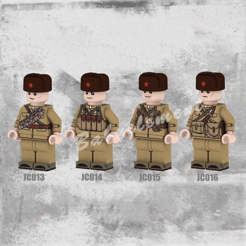 quân đội Mô Hình Đồ Chơi Nhân Vật Quân Đội Volunteer 16 Loại Sáng tạo lắp ráp Mô hình Đồ chơi Quà tặng