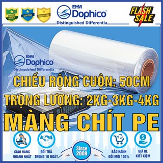 [50cm x 2kg/3kg/4kg] Màng chít PE – Dùng cuốn bọc hàng hoá