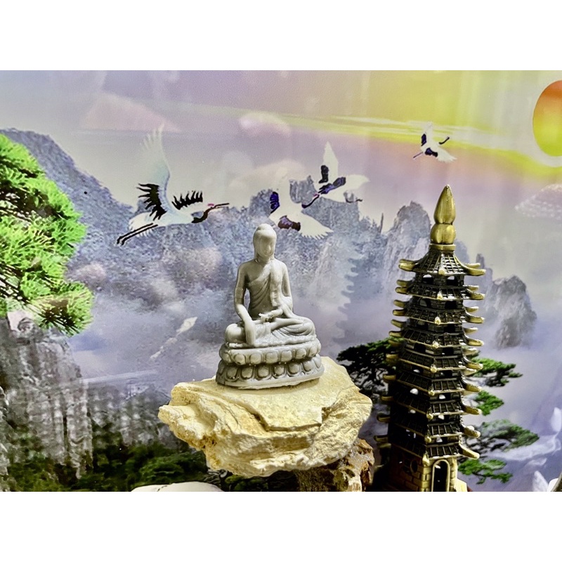 Tượng phật mini cao 5cm trang trí tiểu cảnh, hồ cá, non bộ