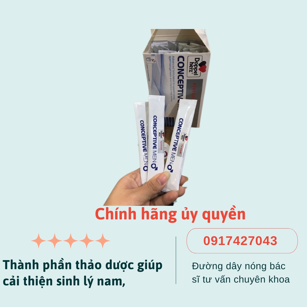 Viên uống CONCEPTIVE MEN thành phần thảo dược giúp cải thiện sinh sản ở nam giới