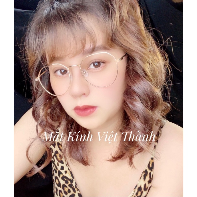 gọng kính cận thời trang giá rẻ kính cận kim loại mẫu mới 2021