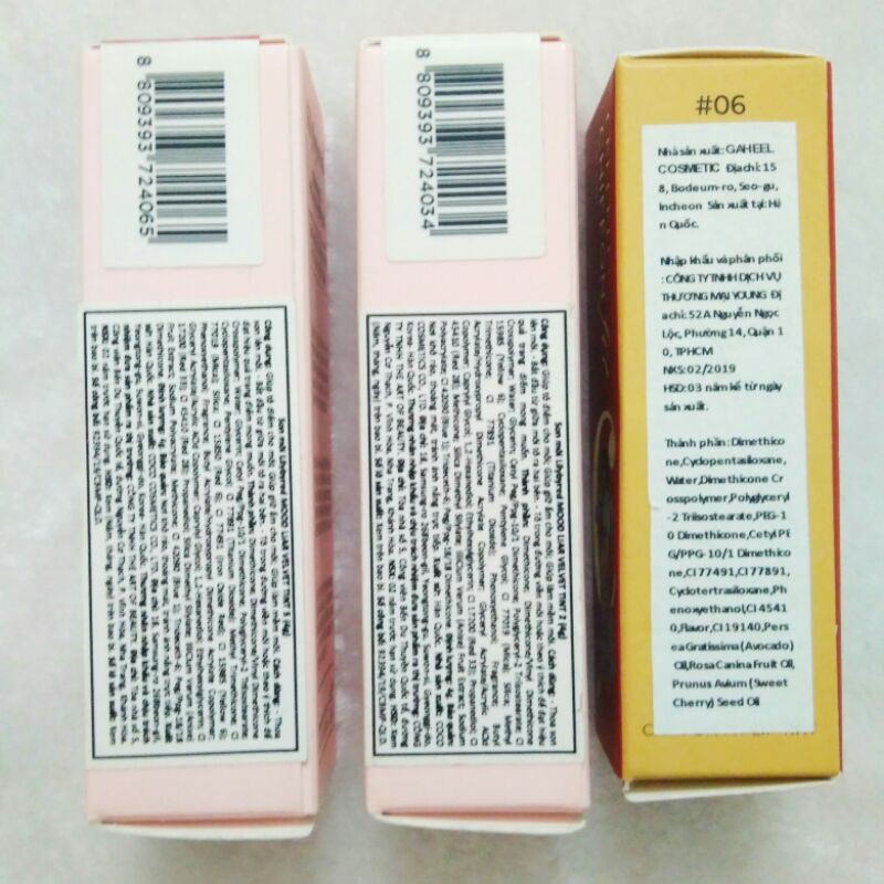 Thanh lý son Lilybyred mood liar velvet màu 02, 05 tint và Celefit Chiffon fit lip tint màu 06 | BigBuy360 - bigbuy360.vn