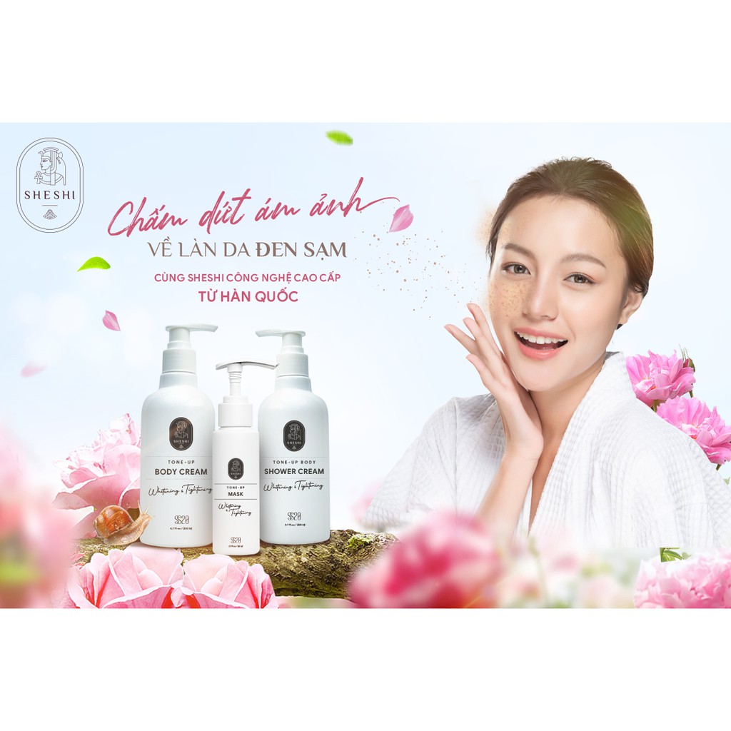 ❤️❤️ FREESHIP ❤️❤️  Bộ 3 Sản Phẩm Sữa Tắm Trắng Toàn Thân SheShi SS20 Hàn Quốc  ❤️❤️ FREESHIP ❤️❤️ | BigBuy360 - bigbuy360.vn
