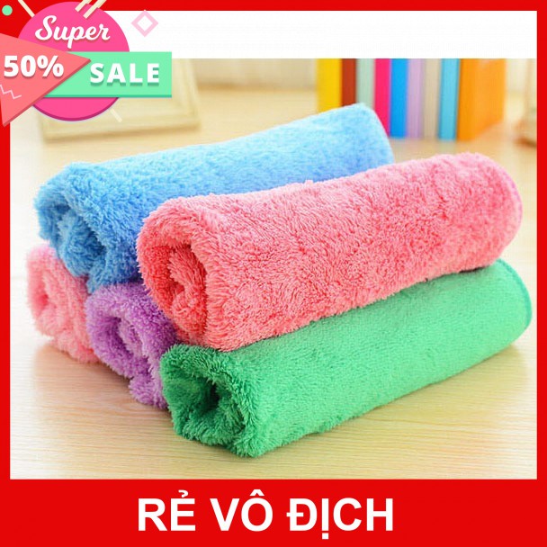 [Hot]-Combo 2 khăn lau tay cotton siêu thấm
