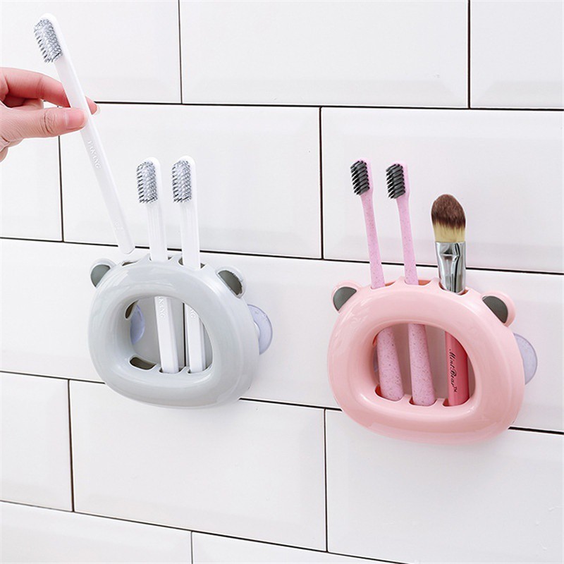 Giá đỡ để bàn chải đánh răng hình con gấu dễ thương