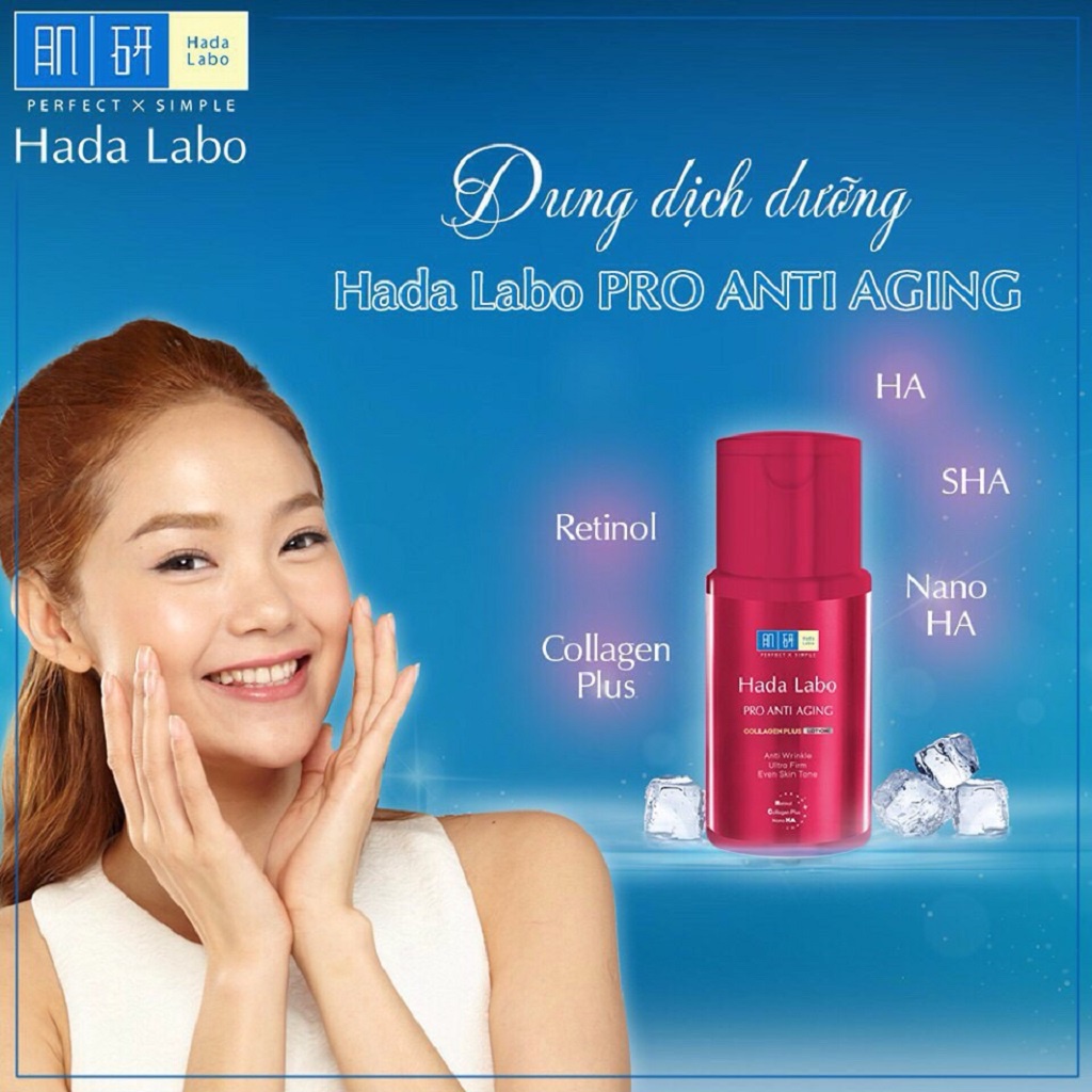 [Mã COSGLORIAT4 -8% đơn 250K] Dung dịch dưỡng chuyên biệt chống lão hóa Hada Labo Pro Anti Aging Lotion 100ml