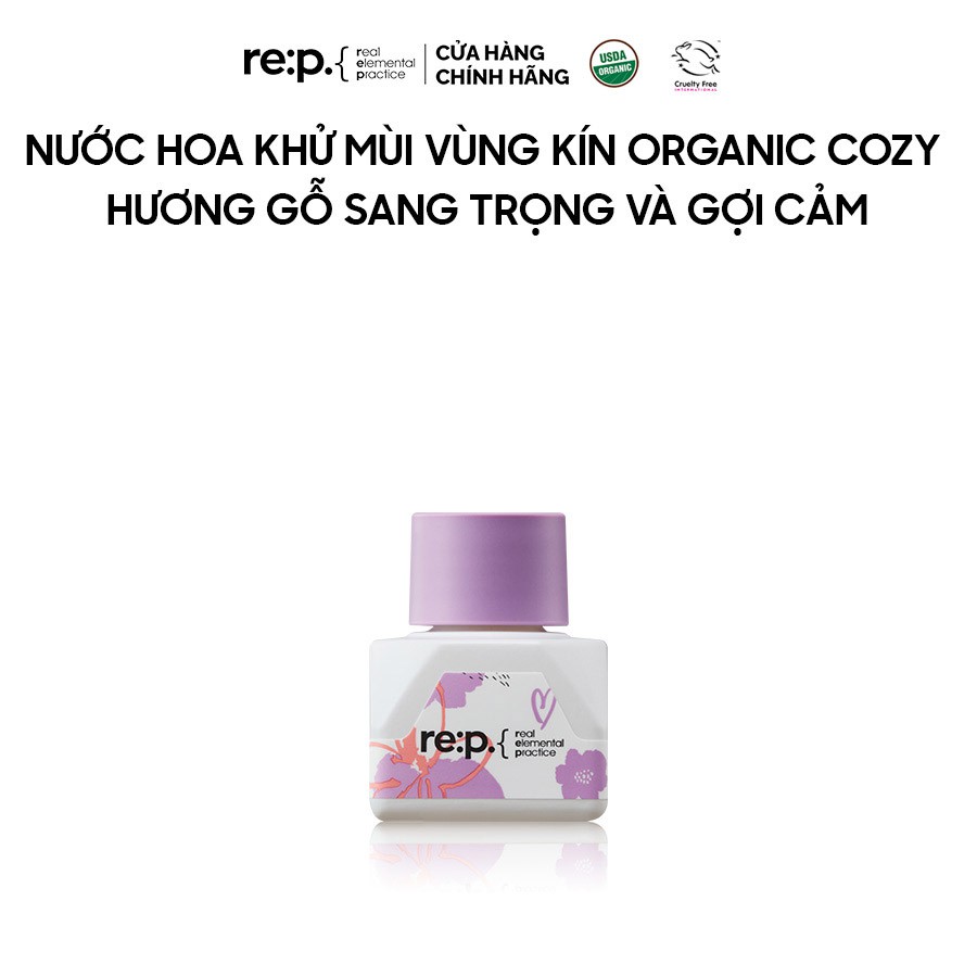 [Mã COSDAY giảm 50k đơn 250k] Nước Hoa Vùng Kín Organic Cozy Hương Gỗ Sang Trọng RE:P Natural Herb Inner Balance Cozy5ml