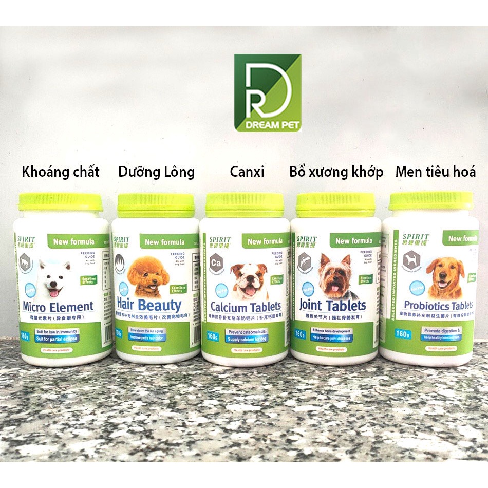 Viên vitamin chó mèo, bổ sung canxi, khoáng chất, dưỡng lông [DẠNG TÚI VÀ HỘP]