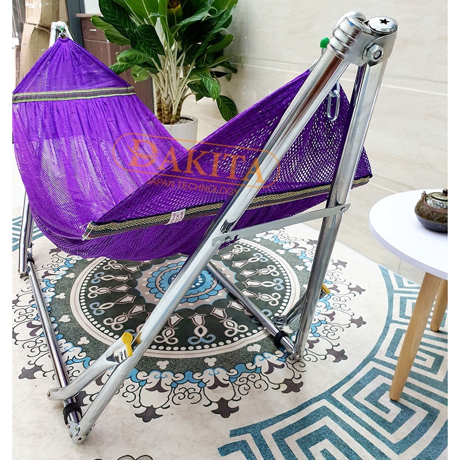 Khung Võng Xếp Đức Lợi Xi Inox DKV-08 , Inox Sáng Bóng, Không Gỉ Sét.