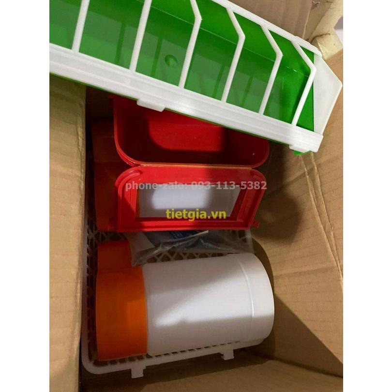 F20 - 10 cái Máng ăn tập ăn chống bới NHỰA DẺO cho gà con, chim cút, 30cm