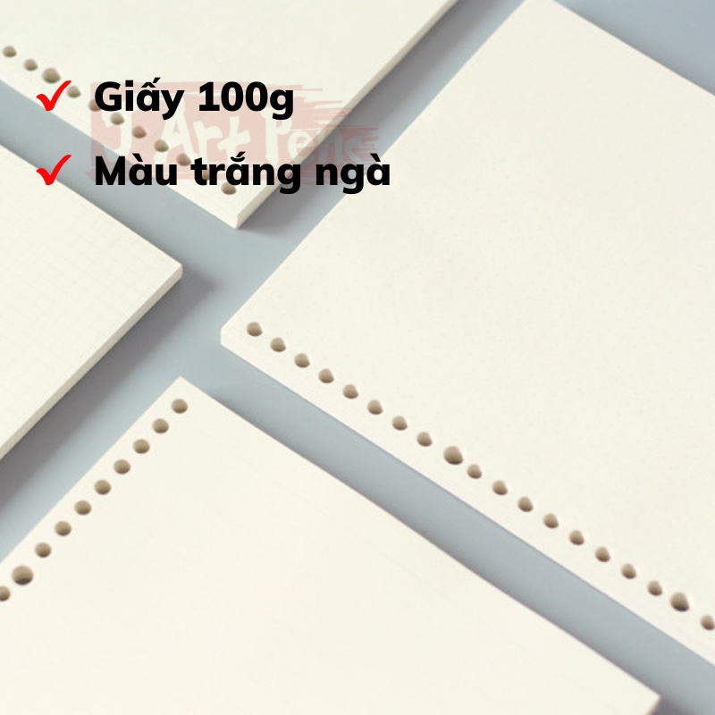 Sổ Còng Bìa Dẻo Trong A5 20 B5 26 Lỗ Kèm Giấy Binder Trong Suốt  Có Cúc Bấm Làm Planner Bullet Journal