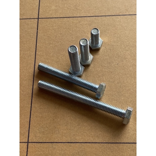 Bu lông lục giác – bulong con tán 6mm, 8mm, 10mm, 12mm chiều dài nhiều cỡ từ 10mm đến 200mm