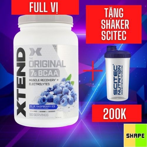 [QUÀ TẶNG] XTEND BCAA | Bổ Sung Sức Mạnh Phục Hồi Cơ Xtend Bcaa [90 Lần Dùng] - Chính Hãng Tại Shape Store