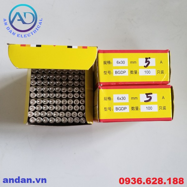 Cầu Chì Thuỷ Tinh, Ruột chì thủy tinh 6x30 – 1A, 2A, 3A, 4A, 5A, 6A, 10A, 15A, 20A, 30A