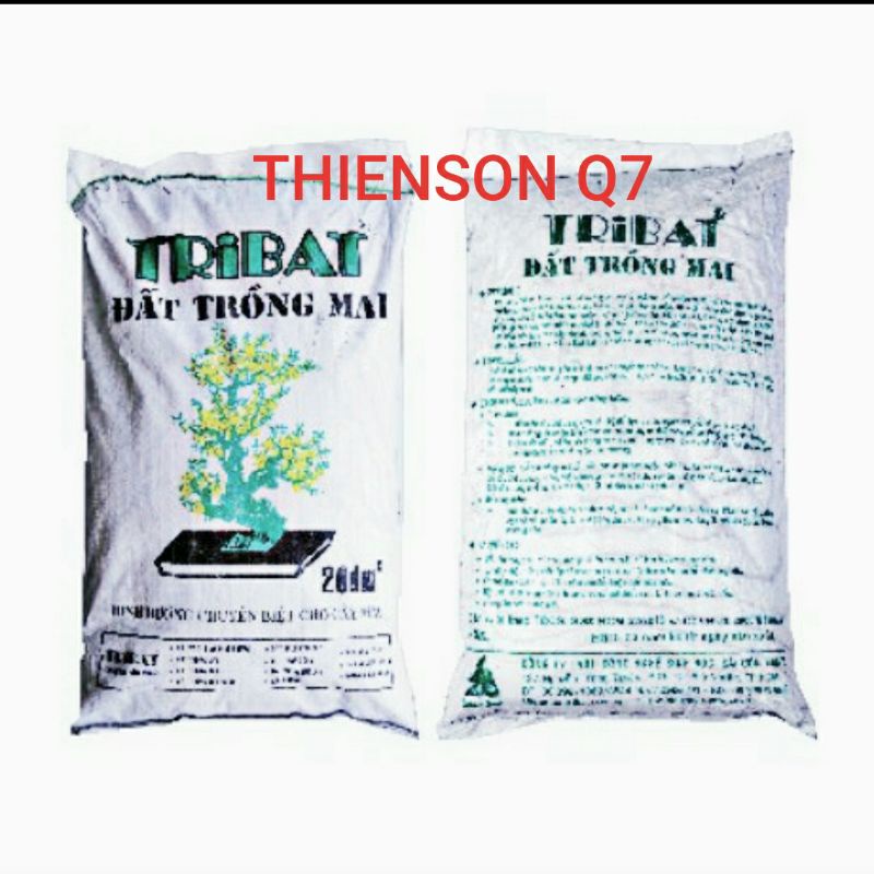 Đất Trồng Mai TRIBAT 10Kg 20dm Đã Trộn Phân