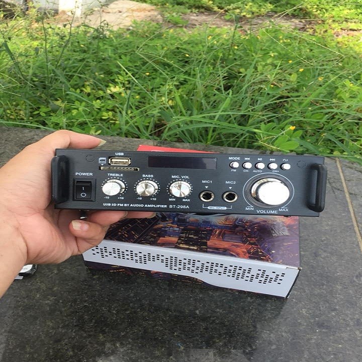 Ampli Bluetooth Mini 12V/220V BT 298A - Bảo Hành Uy Tín 12 Tháng - Lỗi 1 Đổi 1