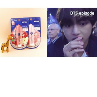 Son dưỡng nivea BTS V sử dụng ( cheap moment BTS)