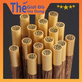 Hộp 10 đôi đũa bọc đầu cao cấp