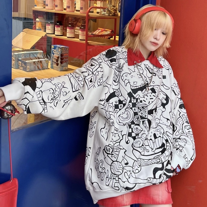 Áo Swearter Uncover Doodle