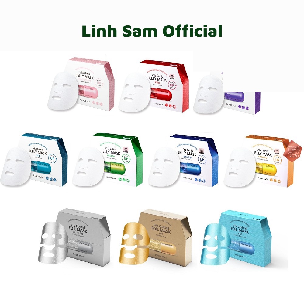 Combo 10 Miếng Mặt Nạ Dưỡng Da Banobagi Jelly Mask 30ml x 10