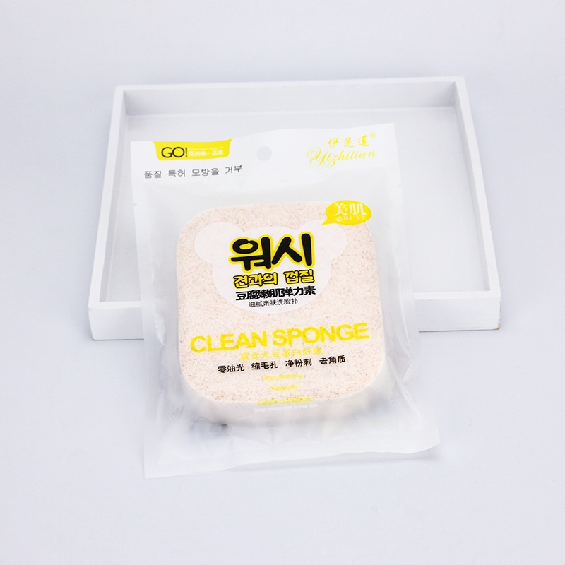 Miếng bọt biển sợi đậu nành thân thiện với da mặt