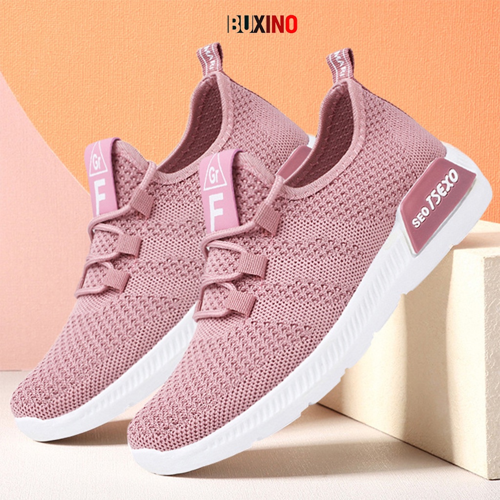 Giày Sneaker Nữ Nữ BUXINO02 Giày Thể Thao Nữ Chạy Bộ Cột Dây Cổ Thấp Ulzzang Đi Học Đi Chơi Thoáng Khí Size Từ 36 Đến 39