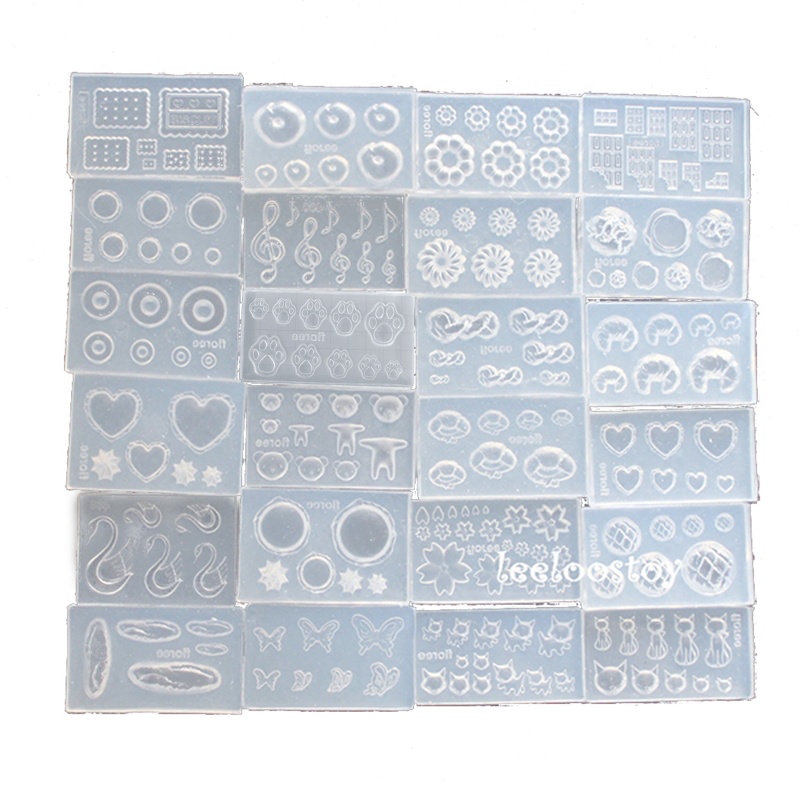 Sa Set 24 Khuôn Silicone Làm Bánh Donut 3D Chuyên Dụng