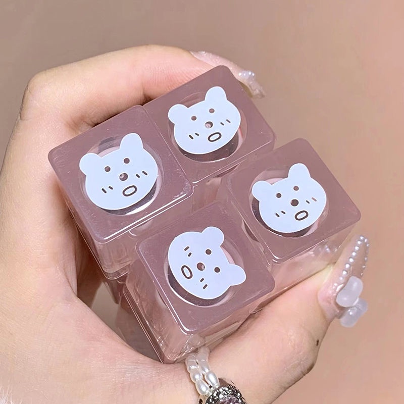 Son Lì Daimanpu Pink Bear Cho Nữ Mịn Lâu Trôi  Không Thấm Nước Tông Nhung Đậu Xanh Không Dễ Phai Màu