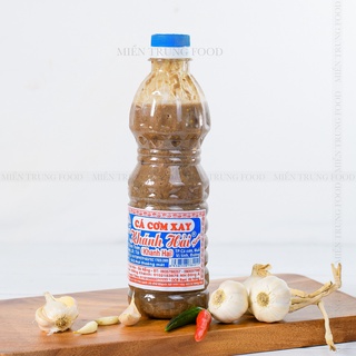 Mắm nêm cá cơm xay Khánh Hải đặc sản Đà Nẵng, nắp xanh in chữ chai 500ml
