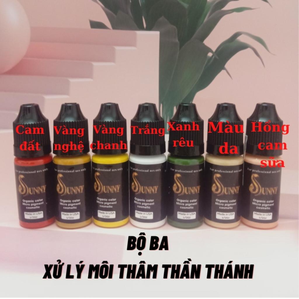 Mực phun xăm môi SUNNY siêu bám màu, mực phun xăm collagen 10ml