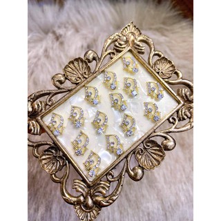 (Ảnh Thật) Charm Thương Hiệu Dior Đá Đính Móng