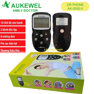 Máy Massage Xung Điện 8 Miếng Dán Chính hãng  Aukewel Doctor Care Vip Model AK-2000 III Mới Nhất 2019