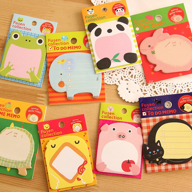 giấy note sTicky dễ thương, nhiều mẫu mã cute 8x5,4cm