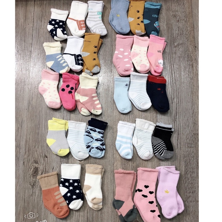 Tất cotton xuất dư mềm mịn cho bé