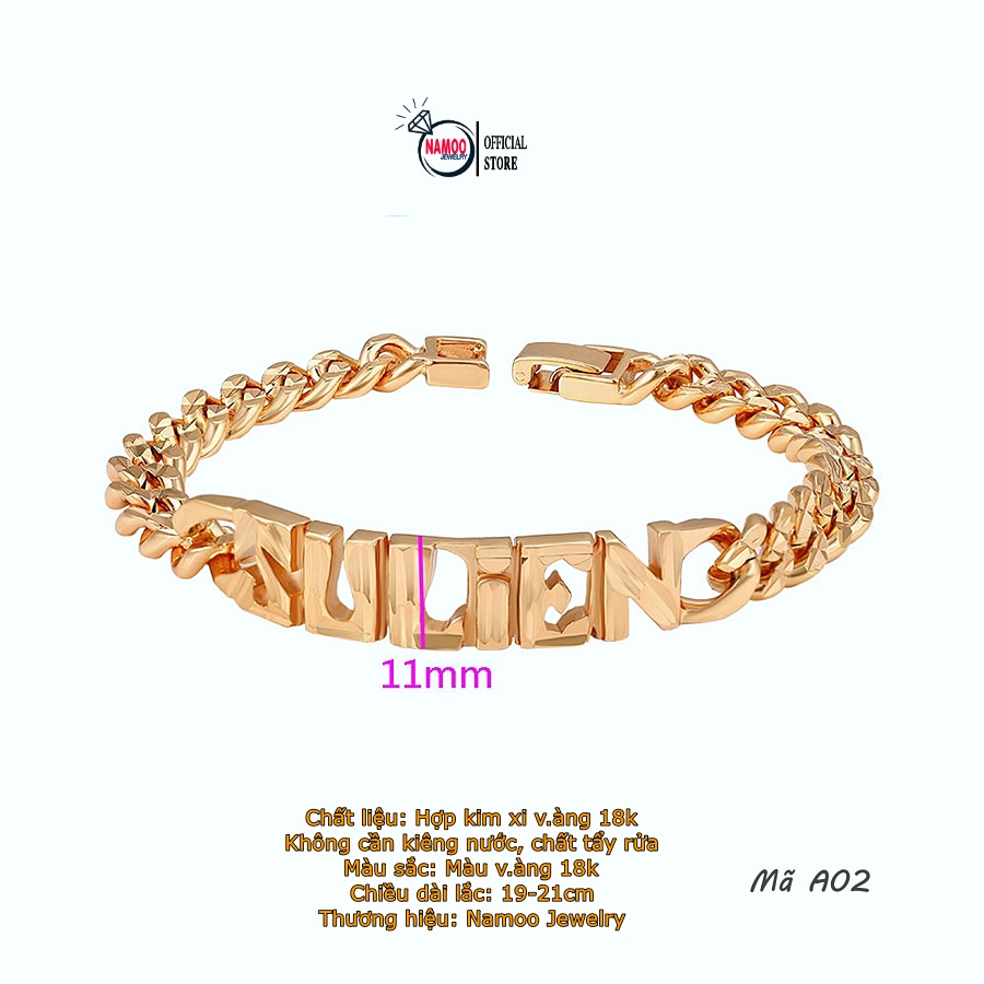 Lắc Tay Xích Nữ A02 Bền Màu Bảo Hành 6 Tháng