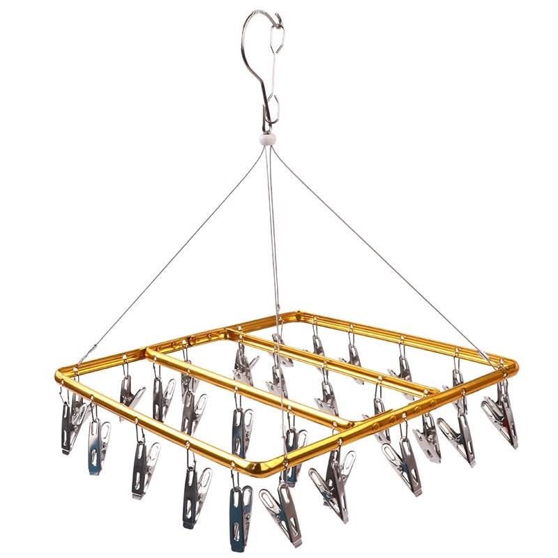 Kẹp Đa chức năng hợp kim nhôm thép không gỉ chống gió liền mạch cho người lớn trẻ em giá treo bên trong giá treo tất