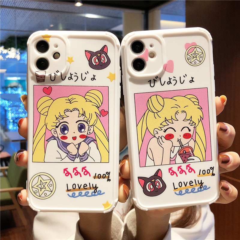 SAILOR MOON Ốp Lưng Phong Cách Thủy Thủ Mặt Trăng Cho Iphone6/6S/6Plus/ 7 / 7plus / 8 / 8 / 8plus / X / Xr / Xs / 11 / 12 / Pro / Max / Plus / Pro