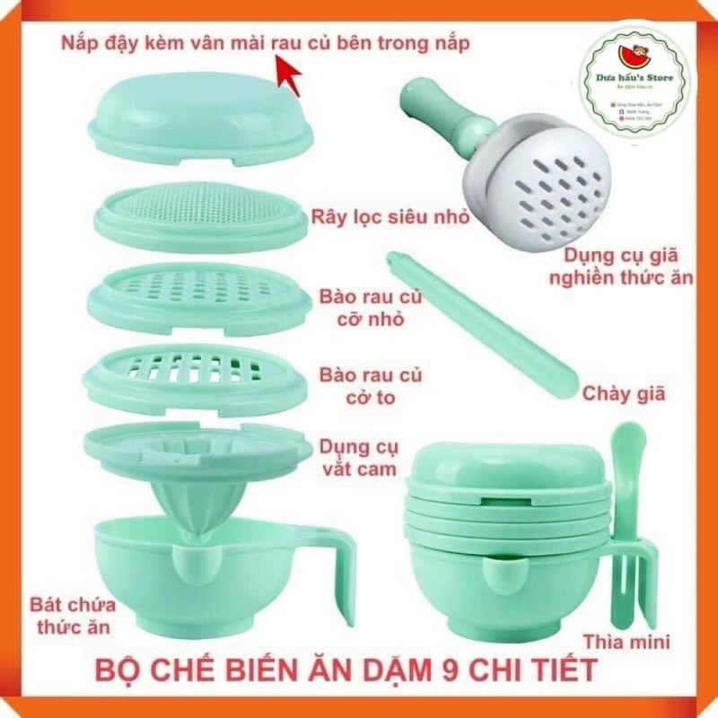 ‼️‼️ Sale sett dụng cụ 10 chi tiết chế biến ăn dặm