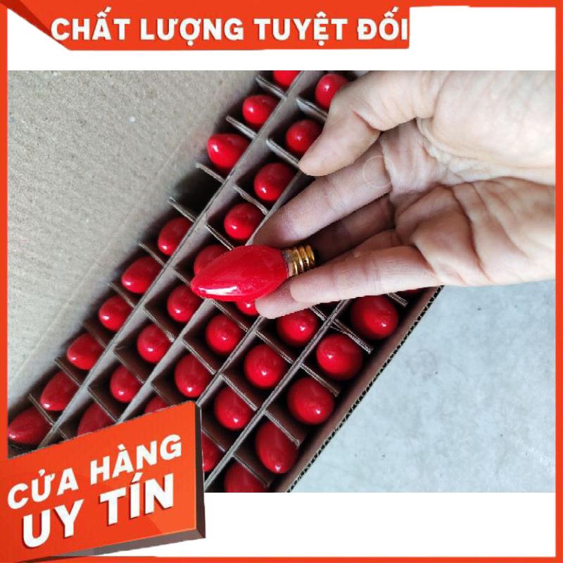 combo 5 Bóng ớt đuôi e12,bóng đèn bàn thờ,bóng cana,bóng ớt đỏ