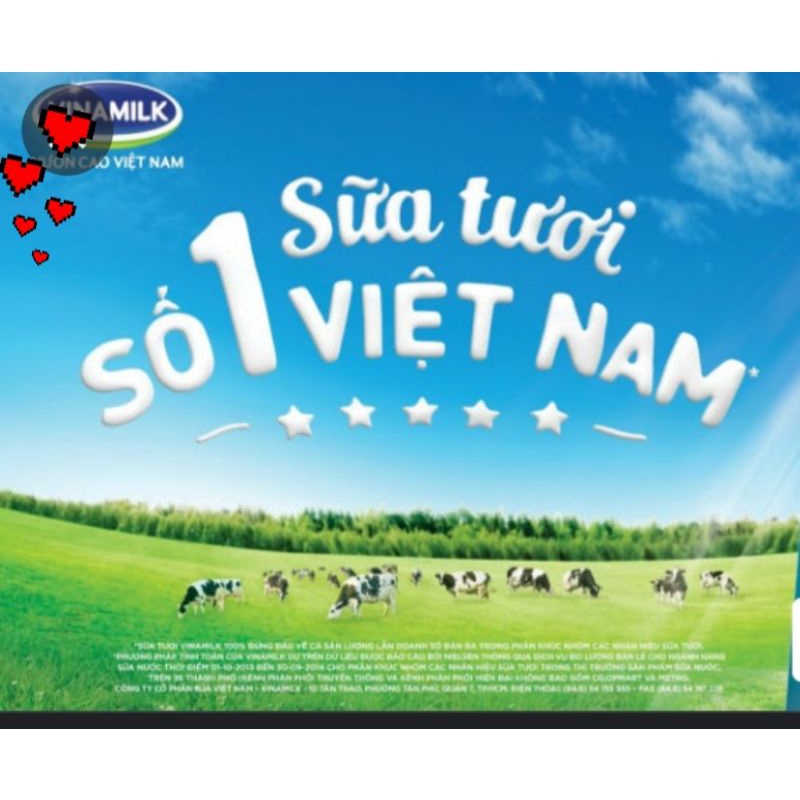 Thùng 48 hộp sữa tươi tiệt trùng Vinamil Green Farm 110ml có đường