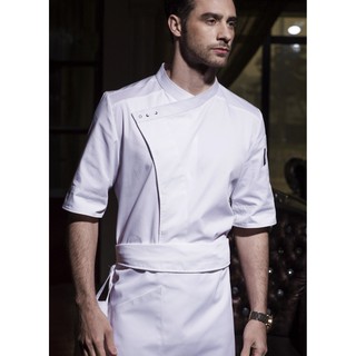 ÁO BẾP NGẮN TAY CAO CẤP HÀNG KHÁCH SẠN