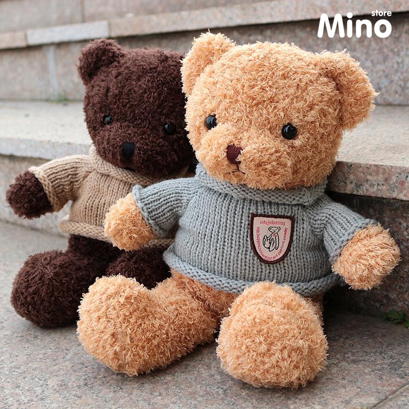 [Mã BMBAU50 giảm 7% đơn 99K] Gấu Teddy To Head Tales Mặc Áo Gối Ôm Hình Thú Teddy MINO STORE TH85