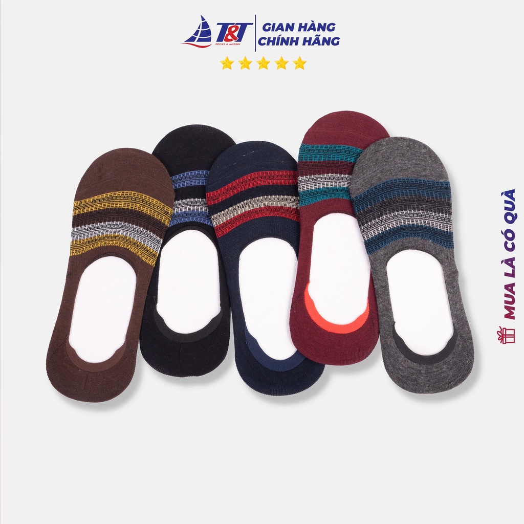 [ Combo 5 đôi ] Tất hài nam Vintage T&amp;T Socks - NAM31.004