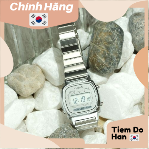 Đồng hồ nữ Casio LA670WA-7DF dây kim loại bill Hàn