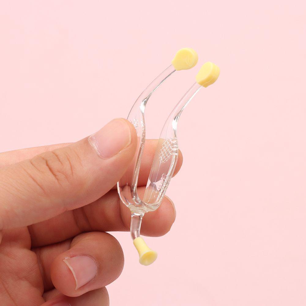 BEBETTERM Bộ Dụng Cụ Nhíp + Hộp Đựng Kính Áp Tròng Trong Suốt Tiện Dụng
