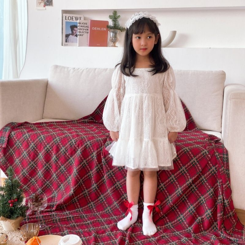 Váy bé gái, đầm bé gái dáng công chúa 2 lớp kèm bờm từ 1-7t